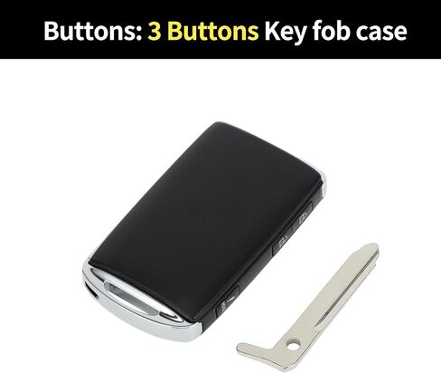 X AutoHaux مفتاح Shell Case express encly key key fob case foB for mazda cx-3 2020-2021 for mazda cx-5 2020-2021 3 buttons wazske13d03 in Saudi Arabia