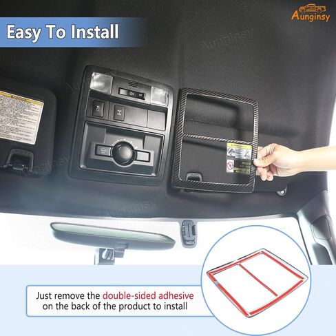 Aunginsy Front Reading Light Lamp Panel Cover Trim Compatible with Toyota Tacoma 2016-2023 Center Console Front Row Reading Light Frame Auto Inner Roof Lamp Panel Decorative Cover Interior Accessories in Saudi Arabia