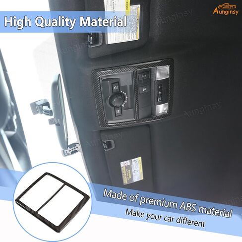 Aunginsy Front Reading Light Lamp Panel Cover Trim Compatible with Toyota Tacoma 2016-2023 Center Console Front Row Reading Light Frame Auto Inner Roof Lamp Panel Decorative Cover Interior Accessories in Saudi Arabia