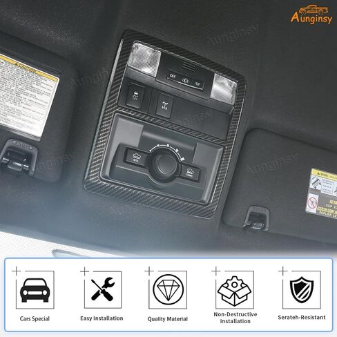 Aunginsy Front Reading Light Lamp Panel Cover Trim Compatible with Toyota Tacoma 2016-2023 Center Console Front Row Reading Light Frame Auto Inner Roof Lamp Panel Decorative Cover Interior Accessories in Saudi Arabia