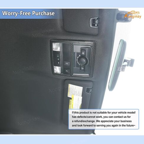 Aunginsy Front Reading Light Lamp Panel Cover Trim Compatible with Toyota Tacoma 2016-2023 Center Console Front Row Reading Light Frame Auto Inner Roof Lamp Panel Decorative Cover Interior Accessories in Saudi Arabia
