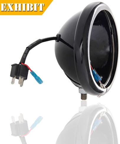 أسود 5.75 "LED دراجة نارية LED Brackets Brackets Assembly متوافق مع دراجة نارية Sportster XL1200 (2004-2014) ، 5 3/4" in Kuwait