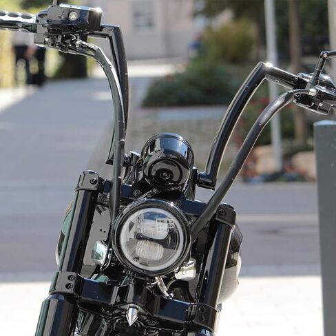 أسود 5.75 "LED دراجة نارية LED Brackets Brackets Assembly متوافق مع دراجة نارية Sportster XL1200 (2004-2014) ، 5 3/4" in Kuwait