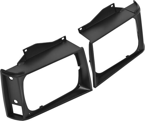 HECASA Headlight Bezel Compatible with 1982-1990 Chevrolet Chevy S10 Base Blazer GMC S15 EL Jimmy Headlamp Housing Bezel Trim Pair Right & Left 2Pcs Replacement for 15653682 15653681 Silvery in Saudi Arabia