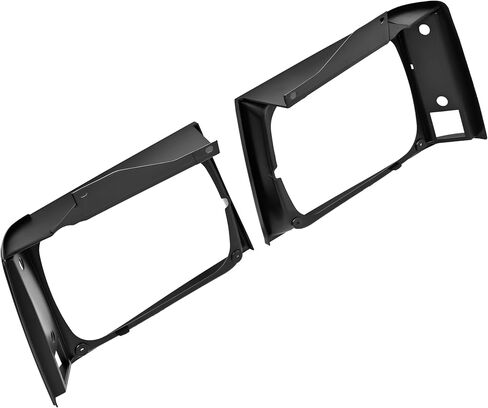 HECASA Headlight Bezel Compatible with 1982-1990 Chevrolet Chevy S10 Base Blazer GMC S15 EL Jimmy Headlamp Housing Bezel Trim Pair Right & Left 2Pcs Replacement for 15653682 15653681 Silvery in Saudi Arabia