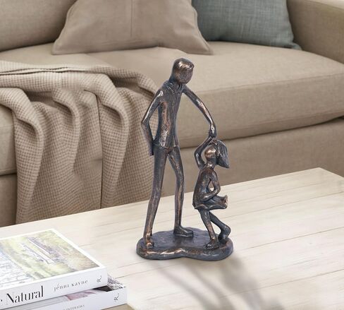 Dad Gifts from Daughter Dad Daughter Dancing Figurine Birthday gifts for dad Father Daughter Imitation Iron Sculpture for Fathers Day Christmas Birthday Gifts for Dad Statue New Dad Stepdad Husband in Saudi Arabia