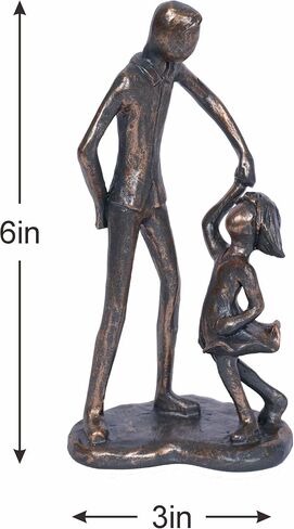 Dad Gifts from Daughter Dad Daughter Dancing Figurine Birthday gifts for dad Father Daughter Imitation Iron Sculpture for Fathers Day Christmas Birthday Gifts for Dad Statue New Dad Stepdad Husband in Saudi Arabia