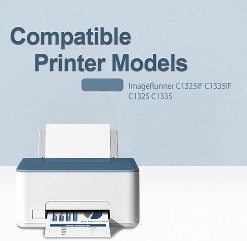 خرطوشة حبر GPR-52 (9106B003 9107B003 9108B003 9109B003) متوافقة مع خرطوشة حبر Canon GPR 52 ImageRunner C1325iF C1335iF C1325 C1335 (أسود سماوي أرجواني أصفر، 4 عبوات) in Saudi Arabia
