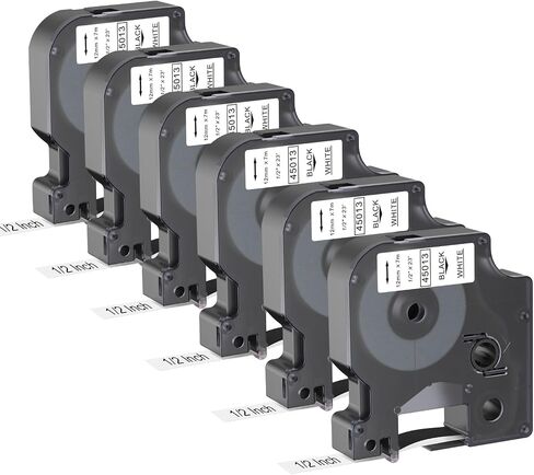 3 Pack Compatible with Dymo D1 Label Tape Repalce for DYMO D1 45013 Refills,Black on White,1/2 Inch x 23Ft,for DYMO LabelManager 160 420P 210D 280 360D Label Maker in Saudi Arabia
