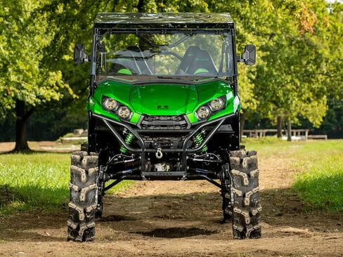 يمكن فتح SuperAtv MaxDrive Power Flip Windshield المتوافق مع Kawasaki Teryx 800: 2016+ ، في أي موقع للتحكم الكامل في تدفق الهواء ، 1/4 "أقوى من البولي 250X من الزجاج in Saudi Arabia