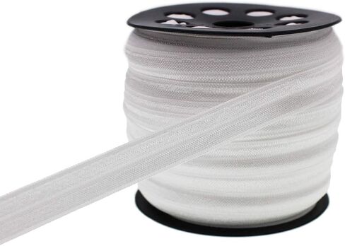 Neon Rose Fold Over Elastic 5/8 inch 15mm Elastic Bands for Sewing 40 Yards Wide Elastic Headbands Stretchy Ribbon for Crafts-Elastic Straps Trim for Girls Hair Ties-Bow-DIY Projects-Clothes in Saudi Arabia
