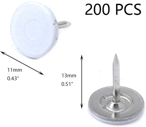 Crapyt Thumb Tooms Blackish Green 200 Pcs مسطحات دبوس على شكل قلب مسطح L13mm/0.51 "Decor for School Scholarship Student Bulletin Bulletin ، لوحة إشعار/خريطة in Kuwait