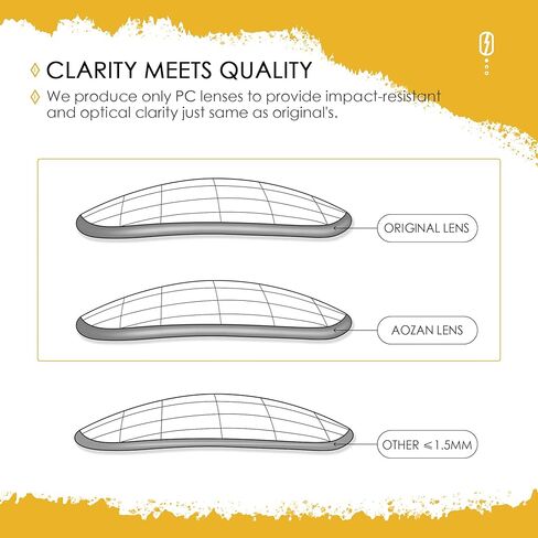 ANSI Z87.1 العدسات البديلة لـ Oakley Holbrook OO9102 نظارة شمسية - HI -DEF CLEAR in Kuwait
