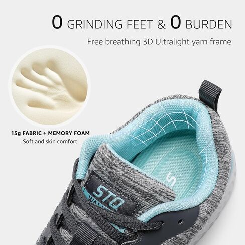 STQ Walking Shoes for Women Lace Up Lightweight Tennis Shoes in Kuwait