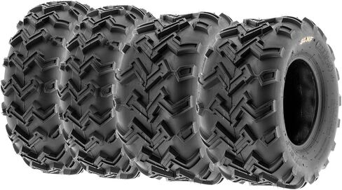 SunF 21x7-10 Front & 22x10-10 Rear 6 Ply ATV/UTV Off Road Tires A001, (Set Bundle of 4) in Saudi Arabia