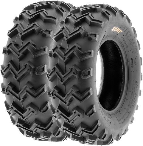 SunF 21x7-10 Front & 22x10-10 Rear 6 Ply ATV/UTV Off Road Tires A001, (Set Bundle of 4) in Saudi Arabia