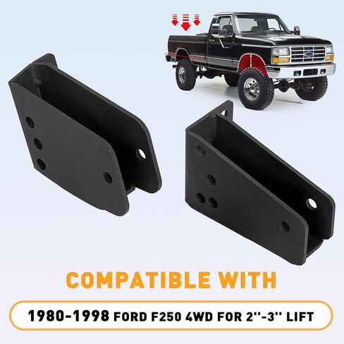 ecotric الأمامي المحور المحوري قوس أسفل مجموعة متوافقة مع 1980-1998 فورد F250 4x4 4WD ل 2 ''-3'lifts kit in Saudi Arabia