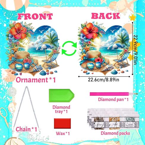YOKUSHI Easter Tabletop Diamond Art Painting Kit, Special Crystal Egg Craft DIY Ornaments Double Sided Acrylic Desk Top Placement Decorations for Adults in Saudi Arabia