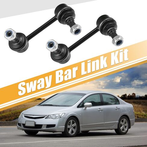 X AutoHaux 2PCS REAL SWAY BAR LINKS K90452 K90453 Stabilizer END LINK SUPENSION KIT PRESSION HONDA CIVIC 2001-2005 for Acura EL 2001-2005 52320S5A013 in Saudi Arabia