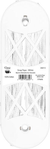 Dritz 82-1 Snap Fastener Tape with 12 Snaps, Black, 17-1/2-Inch Length in Saudi Arabia