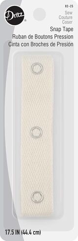 Dritz 82-1 Snap Fastener Tape with 12 Snaps, Black, 17-1/2-Inch Length in Saudi Arabia