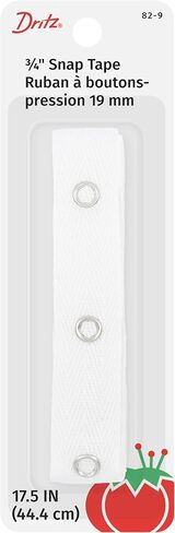 Dritz 82-1 Snap Fastener Tape with 12 Snaps, Black, 17-1/2-Inch Length in Saudi Arabia