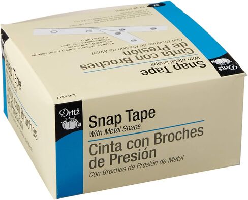 Dritz 82-1 Snap Fastener Tape with 12 Snaps, Black, 17-1/2-Inch Length in Saudi Arabia
