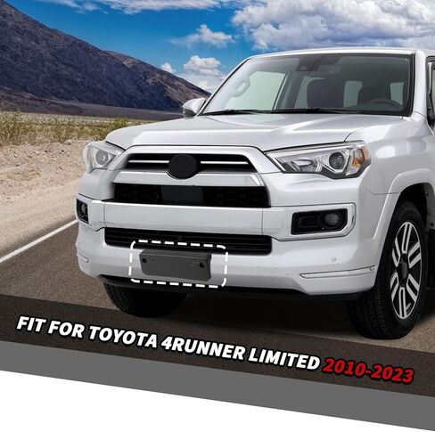 Jimen Fit for Toyota 4Runner Limited 2010-2023 ، إطار حامل اللوحة الأمامية لعلامة ترخيص in Saudi Arabia