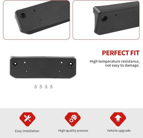 Jimen Fit for Toyota 4Runner Limited 2010-2023 ، إطار حامل اللوحة الأمامية لعلامة ترخيص in Saudi Arabia