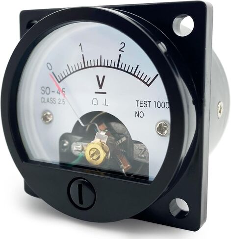 مقياس لوحة الاتصال التناظرية مقياس الفولتميتر مقياس قياس AMMETER SO-45 DC 0-5V in Saudi Arabia