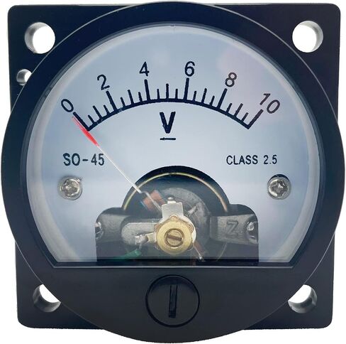 مقياس لوحة الاتصال التناظرية مقياس الفولتميتر مقياس قياس AMMETER SO-45 DC 0-5V in Kuwait