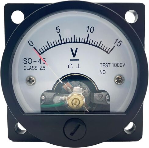 مقياس لوحة الاتصال التناظرية مقياس الفولتميتر مقياس قياس AMMETER SO-45 DC 0-5V in Kuwait
