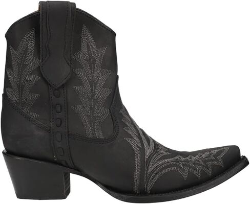 أحذية Corral Womens Seripered Snip Toe أحذية غير رسمية الكاحل منخفض الكعب 1-2 " - أسود - حجم 7.5 م in Kuwait