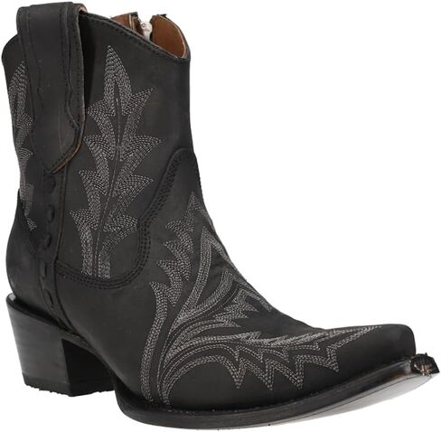 أحذية Corral Womens Seripered Snip Toe أحذية غير رسمية الكاحل منخفض الكعب 1-2 " - أسود - حجم 7.5 م in Kuwait