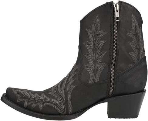 أحذية Corral Womens Seripered Snip Toe أحذية غير رسمية الكاحل منخفض الكعب 1-2 " - أسود - حجم 7.5 م in Kuwait