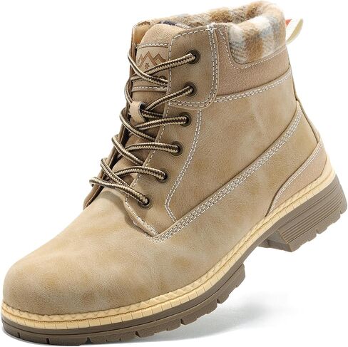 COTTIMO Womens Hiking Snow Winter Boots- Ladies Casual Outdoor Lightweight Ankle Boots Work Backpacking Lace up Fur Lined Walking Trekking Shoes in Saudi Arabia