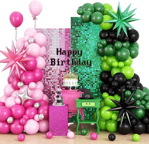 Mermaid Balloon Garland Arch Kit, Pastel Pink Purple Teal Blue Clear Latex Balloons with Mermaid Tail Seashell Foil Balloons, for Girls Mermaid Party Decorations Ocean Theme Birthday Party Supplies in Kuwait