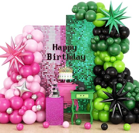 Mermaid Balloon Garland Arch Kit, Pastel Pink Purple Teal Blue Clear Latex Balloons with Mermaid Tail Seashell Foil Balloons, for Girls Mermaid Party Decorations Ocean Theme Birthday Party Supplies in Kuwait