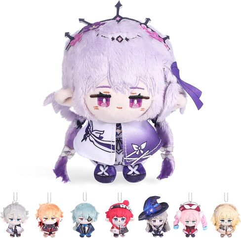 UTIEHD Anime Game HSR Plush Keychains, Cute 4 Inch Collectible Dolls, Compact Size for Bags and Keys for Fans (Mydei) in Kuwait