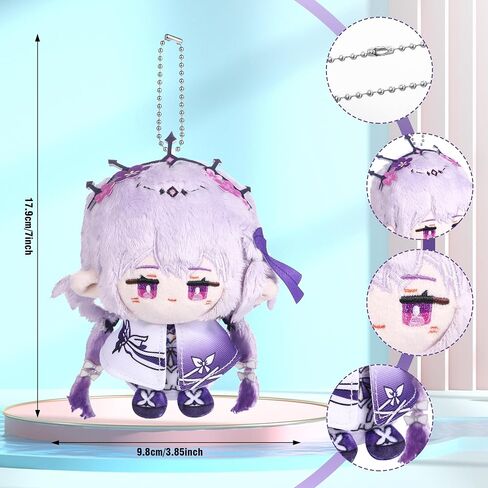 UTIEHD Anime Game HSR Plush Keychains, Cute 4 Inch Collectible Dolls, Compact Size for Bags and Keys for Fans (Mydei) in Kuwait