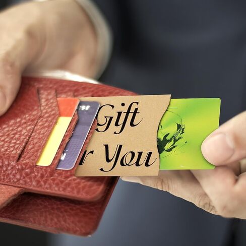 Yinder 600 Pcs Gift Card Sleeves Thank You Key Card Holder Appreciation Mini Money Cash Envelopes for Blank Hotel Credit Card Protector Thank You Notes for Business, 3.54 x 2.36 Inches (Brown) in Kuwait