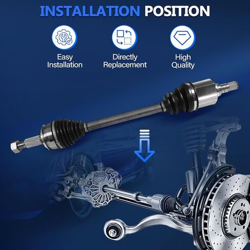 CV Axle Front FWD Fit for Nissan Rogue 2014 2015 2016 2017 2018 2019 2020 CV Axles S SL SV 2.5L L4 ، 2 Pack Pack Bront Ride Ride and Packed Side CV Axle Coint in Saudi Arabia