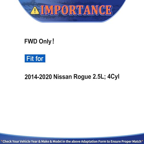 CV Axle Front FWD Fit for Nissan Rogue 2014 2015 2016 2017 2018 2019 2020 CV Axles S SL SV 2.5L L4 ، 2 Pack Pack Bront Ride Ride and Packed Side CV Axle Coint in Saudi Arabia