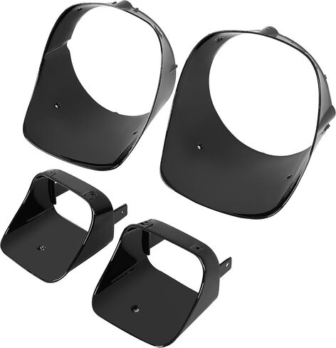 KUAFU Headlight Bezel + Park Light Bezel Compatible with 1978-1981 Chevy Chevrolet Camaro Z28 Painted Black ABS Plastic Left Driver & Right Passenger Side in Saudi Arabia