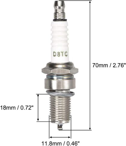 uxcell D8TC Spark Plug for 125cc 150cc 200cc 250cc Chinese ATV Dirt Bike Go Kart Moped Scooter in Saudi Arabia