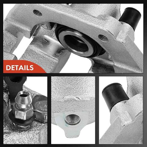 A-Premium Disc Brake Caliper Assembly with Bracket Compatible with Select BMW Models - 535i, 535i GT, 545i, 550i, 645Ci, 650i, 745i, 745Li, 750i, 750Li, 760i, 760Li - Rear Right Passenger Side in Saudi Arabia