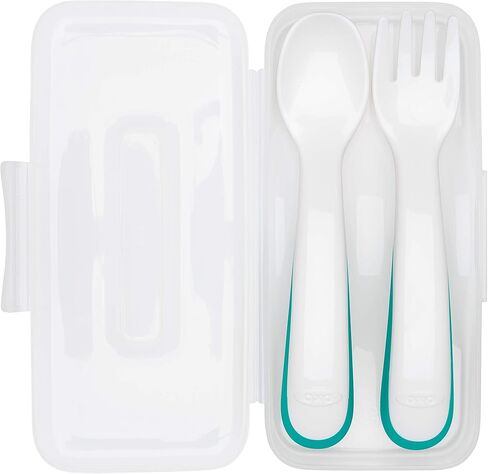 OXO Tot On The Go Fork & Spoon Training Set with Travel Case - Navy in Kuwait