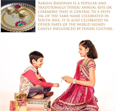 Crafty Creations presents Designer Metal Bracelet Rakhi for Brother on Raksha Bandhan gifting(silver color Swastik metal Bracelet) in Saudi Arabia