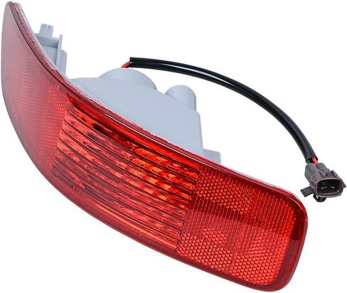 Astra Depot Left Rear Bumper Side Marker Reflector Tail Light Lamp with 21W Bulb Compatible with 2007-2012 Mitsubishi Outlander Peugeot 4007 Citroën C-Crosser in Saudi Arabia