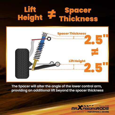 maXpeedingrods 2.5" Front Leveling Lift Kit for Jeep Grand Cherokee WK2 2011-2022, Strut Spacers in Saudi Arabia